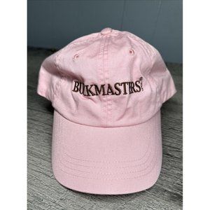 BUCKMASTERS Hat Womens Adjustable Pink Canvas‎ Baseball Cap Embroidered Logo NEW